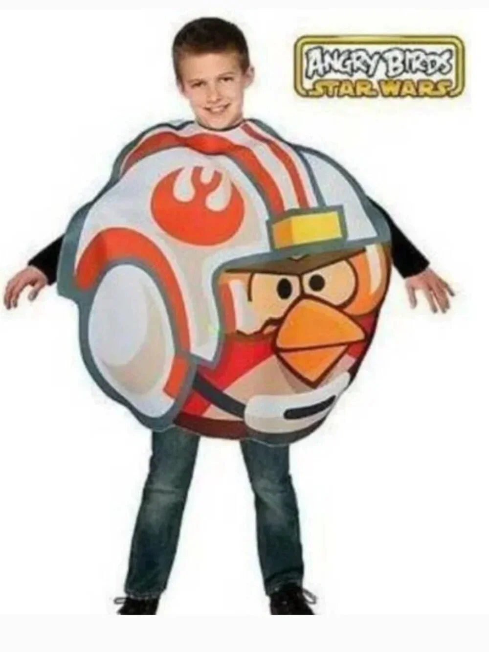 Angry Birds Star Wars Luke Pilot Head Halloween Costume 1 Pc Foam Tunic Kids